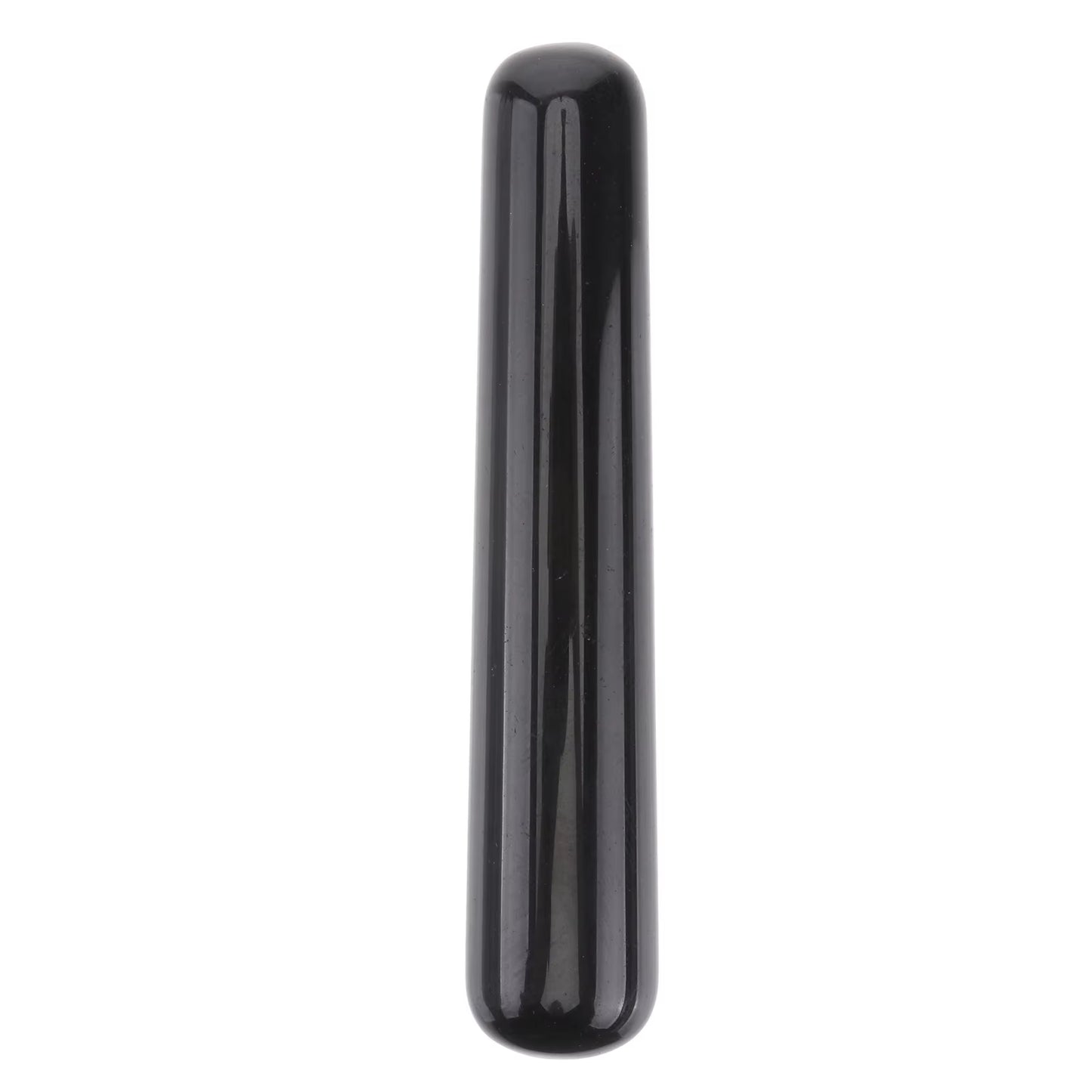 Black Acupuncture Stick Massage Tool Massaging Horn Trigger Point Massager Foot Massager Obsidian Therapy Treatment Stick Muscle