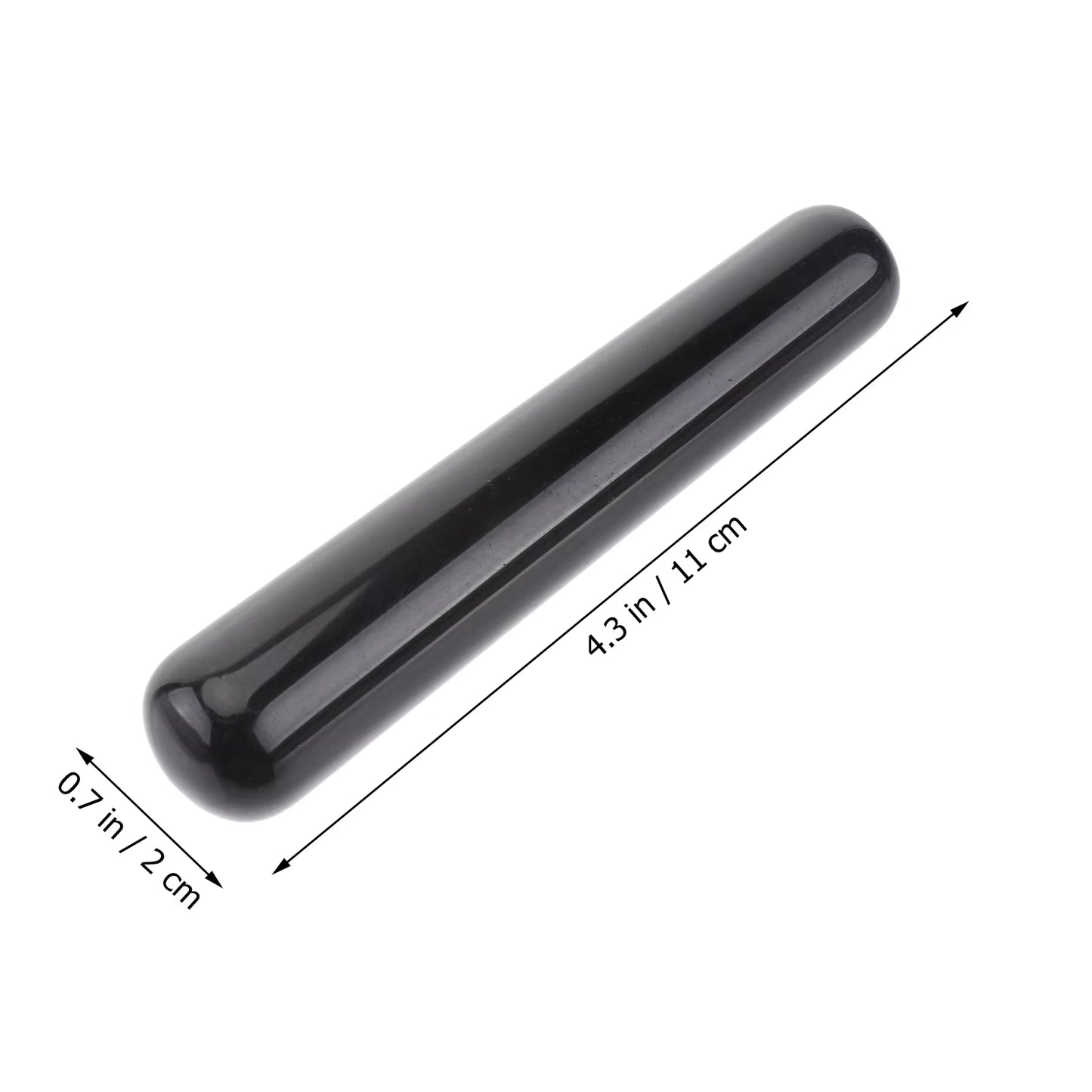 Black Acupuncture Stick Massage Tool Massaging Horn Trigger Point Massager Foot Massager Obsidian Therapy Treatment Stick Muscle